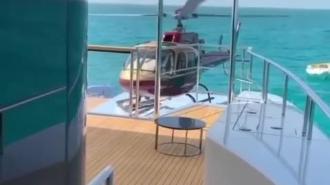 look how he shows up on the yacht