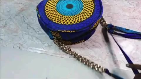 How To Cut and Sew Ankara Circle Bag