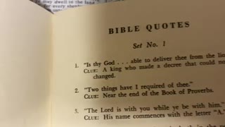 Bible Trivia - Quotes Quiz 1