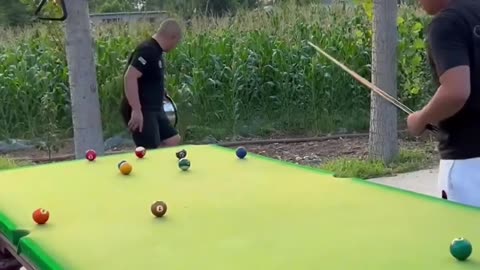 Funny snooker game