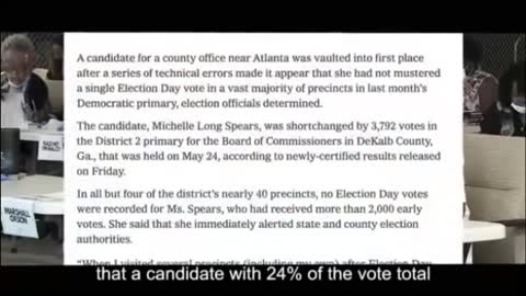 Dekalb County GA Dominion voting systems fraud