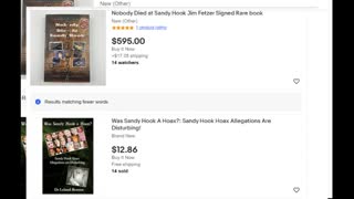 Rare Political Book Posts - Nobody Died at Sandy Hook, Ebay Obscure Listings, Questions