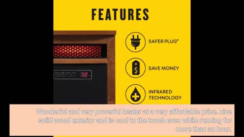 Duraflame 9HM8101-O142 Portable Electric Infrared Quartz Heater -Overview