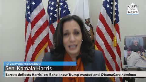 Barrett deflects Harris' questions on whether she knew Trump wanted anti-ObamaCare nominee