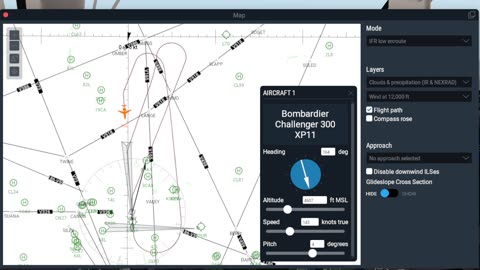 Bombardier Challenger 300 - Xplane 11.55 - Testing the Challengers ILS and me - KVNY -