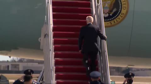 BREAKING: President Biden falls on Air Force One stairs
