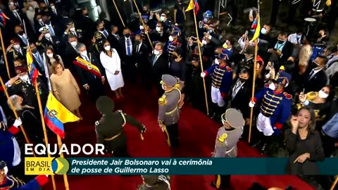 President Jair Bolsonaro participated in the presidential inauguration of Guillermo Lasso 2021