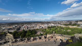 Timelapse shot from Edinburgh Castle