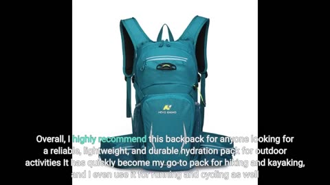 Real Comments: N NEVO RHINO Hydration Backpack, Hydration Pack, Insulated Hiking Backpack with...