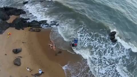 Beach Wedding Turns Into Tense Rescue