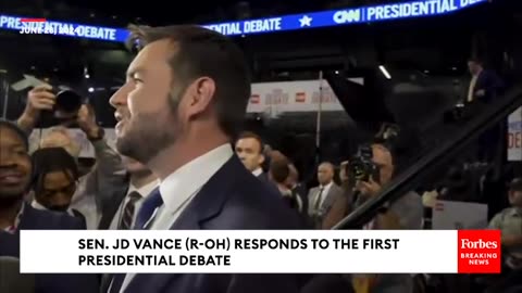 Last night, Sen. JD Vance (R-OH) responded to the presidential debate.
