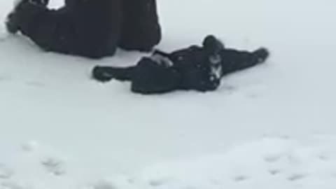 Kid Can't Learn How To Make a Snow Angel