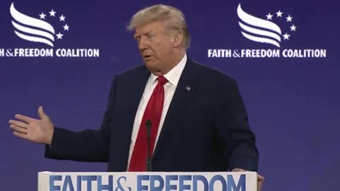 President Trump delivered his keynote speech at Faith and Freedom Coalition in Washington DC 6/24/23