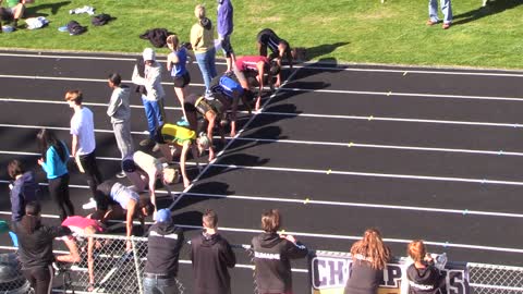 20190202 Charlotte City Championship - Girls 55 meter dash - Heat 3