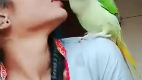 Kissing girl is