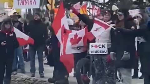 Canadians Protest Outside the Innes Jail in Ottawa for the Release of Convoy Organizer Tamara Lich