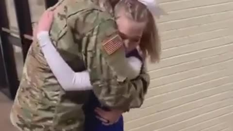 Military returning home.