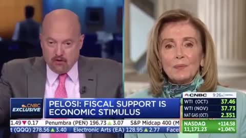 Nancy Pelosi Dissed by Jim Cramer. CRAZY NANCY