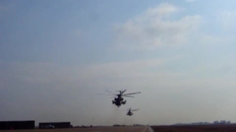 MH-53M Takeoff and flyby
