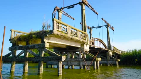 Bridge, river and fresh water