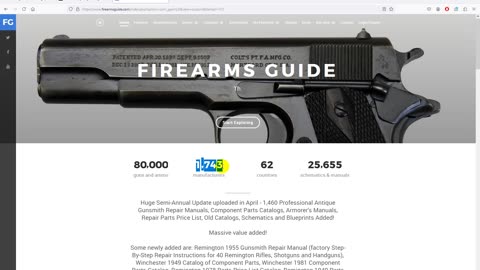 Firearms Guide ONLINE Edition - World's Largest Guns & Ammo Reference Guide + Gunsmithing Library