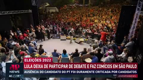 Lula deixa de participar do debate para comparecer a comícios em SP