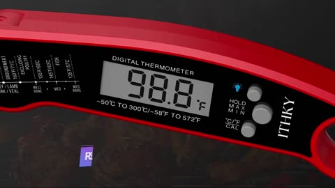 Portable Collapsible Digital Food Thermometer