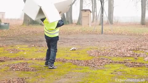 Fridge Destruction With Fireworks