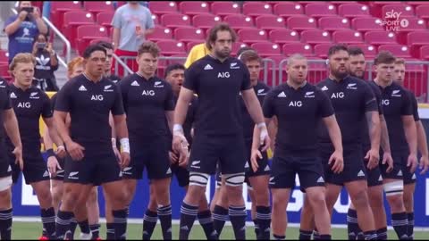 All Blacks EMOTIONAL HAKA vs USA Eagles pays tribute to fallen team-mate Sean Wainui ❤