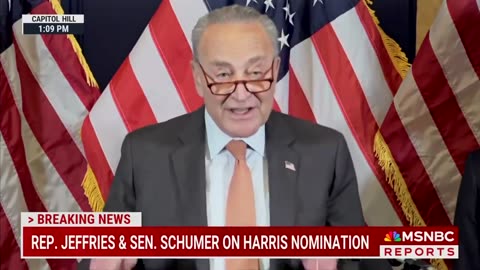 Nobody Claps As Schumer Throws His Support Behind Kamala