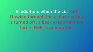 Caduceus coil back EMF