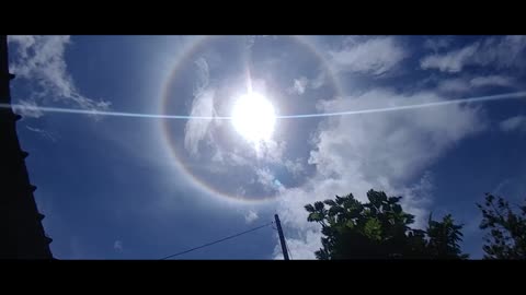 Is it a ring, halo, or rainbow around the sun?