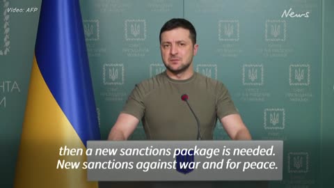 Zelensky calls for new sanctions on Russia's oil exports