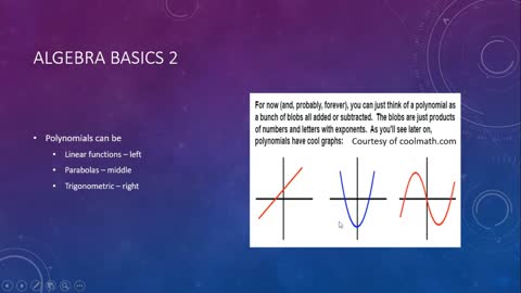Algebra Basics 2
