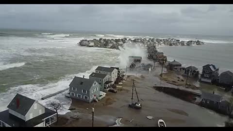 Crazy Winter Storms- Nor'easter - Big waves - huge snow bomb cyclone - winter hurricane..