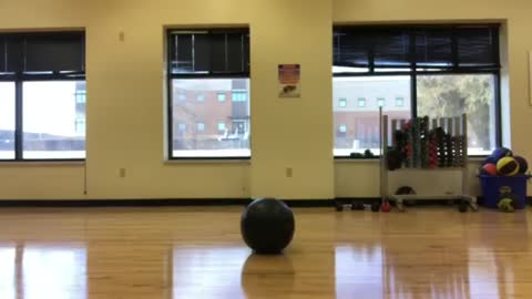 Bodyweight Air Squat with Medicine Ball