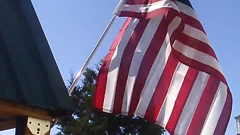 Old Glory Waves Proudly