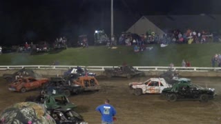 9-6-14 Owenton Kentucky Modified Mini car demolition derby