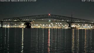 A container ship has collided with Key Bridge causing it to collapse in Baltimore, Maryland