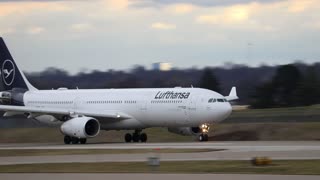 Lufthansa Airbus A330-300 departing St Louis Lambert Intl - STL
