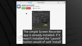 Video 009 - Installing a screen recorder app in lInux mint 21.2