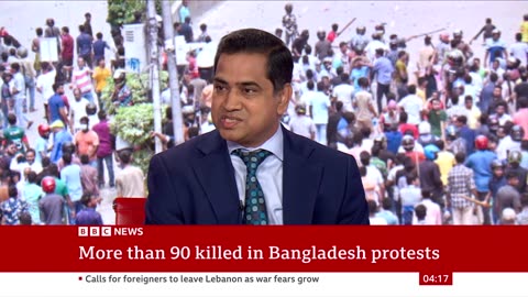 Bangladesh anti-government protests see at least 90 people killed