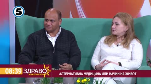 Dr. Vikram Chauhan Promoting Ayurveda in Macedonia, Europe - Interview To Kanal 5 TV Channel
