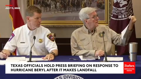 JUST IN- Texas Officials Hold Press Briefing On Response To Hurricane Beryl After It Makes Landfall