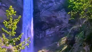 Berschnerfal Waterfall , Berschis, Switzerland