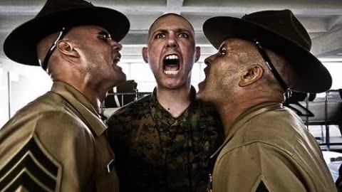 Drill Sergeant/Drill Instructor with Basic Training Recruits
