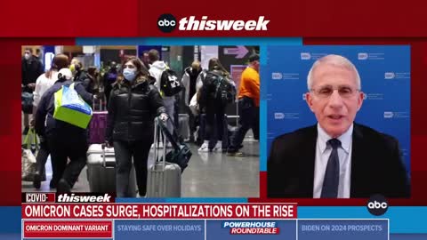 Fauci - "The unvaccinated should be banned from domestic air travel..."