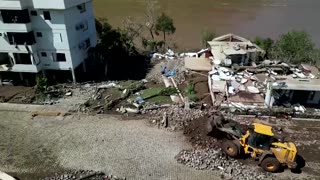 Drone video shows aftermath of deadly Brazil cyclone