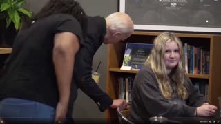 Young Girl in Coffee Shop RECOILS After Biden Creeps on Her and Whispers in Her Ear