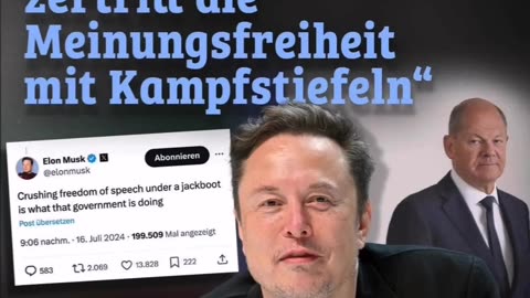 Elon Musk zerlegt Scholz: Heftige Kritik wegen Compact-Verbot!